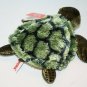 Aurora Sea Turtle 7" Splish Splash Green Gold Plush Bean Bag 04079 Soft Toy NEW