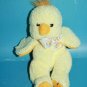 Kellytoy Easter Duck 8" Yellow Chick Chenille Plush Bow Soft Toy Stuffed Animal
