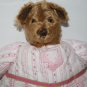 Linda Lynch Teddy Bear Soft Pink Baby Flannel Body Mohair Plush Soft Stuffed FL