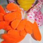 Big Tree Frog Pink Polka Dots Orange Feet Large Plush 30" Soft Toy Dennis Foland