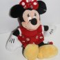 Disney Store Minnie Mouse 9" Small Bean Bag Stuffed Red Polka Dot Plush Soft Toy