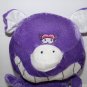 A Mart Purple Thin Plush Pig 13" Stuffed Piglet Big Head Smile Sewn Eye Soft Toy