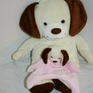Animal Adventure Puppy Dog 16" Plush Pink Security Blanket Lovie Stuffed Animal Animal Adventure Puppy Dog 16" Plush Pink Security Blanket Lovie Stuffed Animal