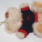 Hugfun Teddy Bear Dog 5" Beige Plush Christmas Shirt Soft Toy Ornament Stuffed