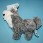 Grey Timber Wolf Sit 7" Gray Plush Howling Dog Soft Stuffed Animal House NEW Tag
