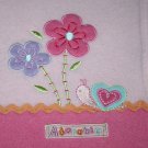 Carters Child of Mine Adorable Baby Girl Blanket Fleece Purple Flower Snail Pink