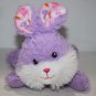 Greenbrier Fuzzy Friends Easter Bunny Rabbit 7" Purple Lying Plush Soft Toy Bow