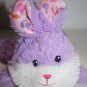 Greenbrier Fuzzy Friends Easter Bunny Rabbit 7" Purple Lying Plush Soft Toy Bow