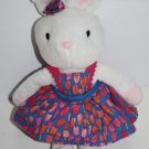 Douglas White Easter Bunny Rabbit 12" Plush Soft Tulip Dress 2016 Stuffed Animal