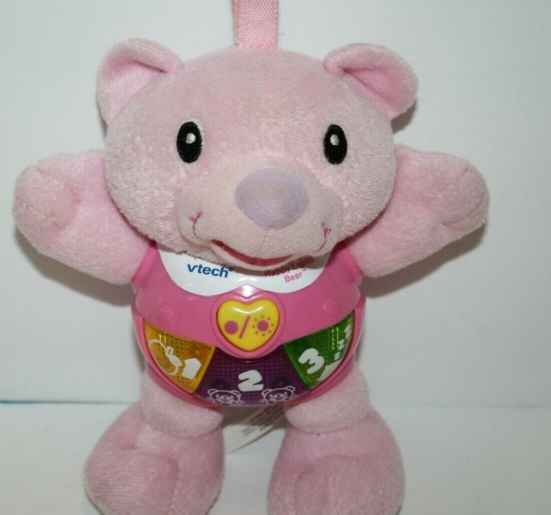 Vtech Happy Lights Bear Pink Musical Plush 7