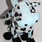 Kuddle Me Toys Cow 12" Light Blue Silky Smooth Plush Black Spots Horns Soft Toy Kuddle Me Toys Cow 12" Light Blue Silky Smooth Plush Black Spots Horns Soft Toy