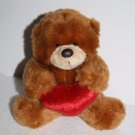 Aurora People Pals Valentines Day Teddy Bear 5" Red Heart Plush Stuffed Soft Toy Aurora People Pals Valentines Day Teddy Bear 5" Red Heart Plush Stuffed Soft Toy