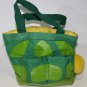 Starbucks Kids Yellow Green Turtle Tote Bag Pockets Top Handle Art Purse 2007