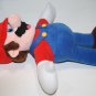 Super Mario Bros Plush Stuffed Doll 12" Soft Toy Red Hat Blue Overalls Sewn Eyes