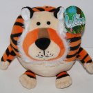 Lubies Lubieland Tiger 7" Plush Soft Toy Stuffed Animal Big Cat Round Ball New