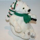 Coca Cola Polar Bear 6" Coke Bottle Green Scarf Santa Cap White Plush Vtg 1999 Coca Cola Polar Bear 6" Coke Bottle Green Scarf Santa Cap White Plush Vtg 1999