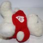 US Balloon White Plush Valentines Teddy Bear 9" Red I Love You Sweater Soft Toy