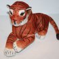 Goffa Tiger 11" Wild Cat Plush Stuffed Animal Orange Black Striped Soft Laying