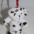 Jerry Elsner Dalmatian Dog 5" Black Spot White Plush Red Keyclip Stuffed Toy Jerry Elsner Dalmatian Dog 5" Black Spot White Plush Red Keyclip Stuffed Toy