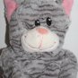Dan Dee Long Legs Arms Gray Plush Tabby Cat 19" Stuffed Striped Hook & Loop Feet