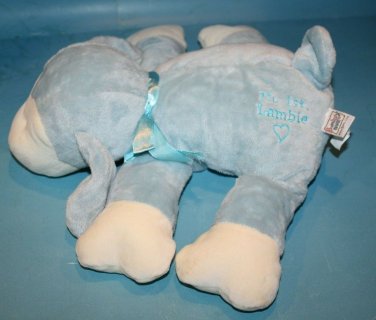 Ganz My 1st LAMBIE Easter Lamb Light Blue White Plush Baby Soft Toy Bow HE7180