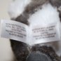 TY Silk Beanie Boos LINUS the Lemur Gray Plush 6" Stuffed Soft Toy Boo Gold Eyes