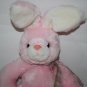 Walmart Easter Bunny Rabbit 14" Pink White Plush Green Plaid Bow Soft Stuffed