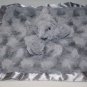 Cloud Island Elephant Gray Swirl Satin Edge Back 14" Baby Security Blanket Lovey