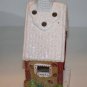 Gingerbread House Tea Light Candle Holder 8" Christmas Decoration Ceramic Home