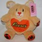 Hersheys Reeses Teddy Bear 9" Orange Heart Nose Valentine Plush Soft Toy Stuffed