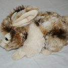 Dan Dee Easter Bunny Rabbit 13" Beige Brown Multicolor Plush Realistic Soft Toy