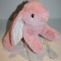 MTY Intl Easter Bunny Rabbit 12" Pink Plush Sewn Eyes Stuffed Animal Soft Toy