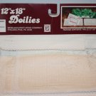 Woolworth 12" x 18" Doilies 2 Pk Table Runner White Cotton Doily Scarf Bess Vtg Woolworth 12" x 18" Doilies 2 Pk Table Runner White Cotton Doily Scarf Bess Vtg