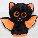 Ty Silk Beanie Boos ECHO the Halloween Bat 6" Plush Stuffed Soft Toy Orange Eyes Ty Silk Beanie Boos ECHO the Halloween Bat 6" Plush Stuffed Soft Toy Orange Eyes