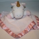 Cloud Island Unicorn 14" White Plush Baby Security Blanket Pink Satin Soft Toy Cloud Island Unicorn 14" White Plush Baby Security Blanket Pink Satin Soft Toy