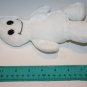 Halloween Ghost 8" White Thin Plush Plastic Eyes Small Stuffed Animal Soft Toy