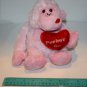 Hobby Lobby Pink Plush Monkey Pucker Up Heart Valentine Day 8" Love Ape Kiss Toy