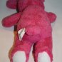 Commonwealth Toys Easter Bunny Rabbit 10" Bright Pink Chenille White Plush 2005