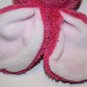 Commonwealth Toys Easter Bunny Rabbit 10" Bright Pink Chenille White Plush 2005