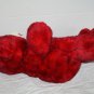 Dan Dee Valentine Teddy Bear 21" Red Nose Black Tipped White Plush Soft Toy 2008