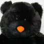 Build A Bear Black Plush Cat Lucky Kitty Orange Nose Green Eye 16" Soft Toy 1999