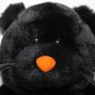 Build A Bear Black Plush Cat Lucky Kitty Orange Nose Green Eye 16" Soft Toy 1999