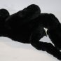 Build A Bear Black Plush Cat Lucky Kitty Orange Nose Green Eye 16" Soft Toy 1999