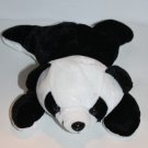 Bones Pictures & Toy Panda Bear 8" Black White Thin Plush on Tummy Soft Stuffed