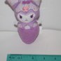 Hello Kitty & Friends Kuromi Backpack Clip 5" Purple Plush Ice Cream Cone 2023