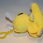 Yellow Plush Dragon 3.5" Dinosaur Backpack Clip Soft Toy Stuffed Striped Tummy