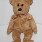 Ty Beanie Babies Baby Cashew the Bear 8" Plush Soft Toy Doll 2000 Beige Gold Bow Ty Beanie Babies Baby Cashew the Bear 8" Plush Soft Toy Doll 2000 Beige Gold Bow