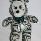 Rinco Money Dollar Teddy Bear Soft Toy Green White Plush Stuffed RI Novelty 2009 Rinco Money Dollar Teddy Bear Soft Toy Green White Plush Stuffed RI Novelty 2009