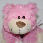 Sureshot Redemption Teddy Bear Pink White 12" Plush Soft Stuffed Dennis Foland