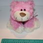 Sureshot Redemption Teddy Bear Pink White 12" Plush Soft Stuffed Dennis Foland